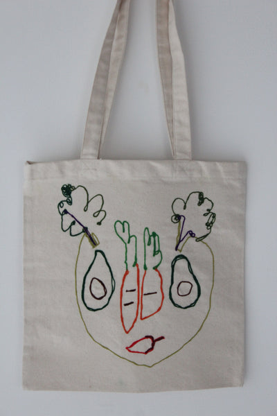 Salad Face :: art totes 4 good X Nadège Roscoe-Rumajn